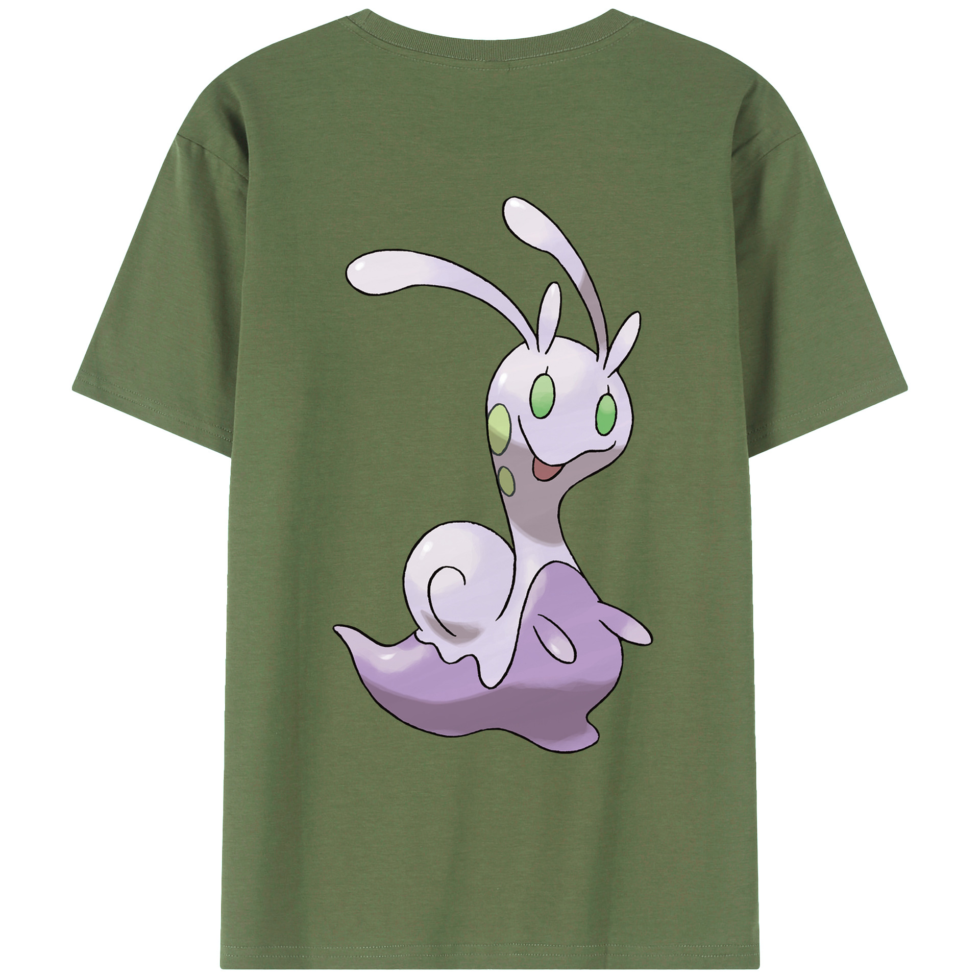 （画像用） ポケットモンスター Pokémon 綿100％ メンズ半袖Tシャツ（バックプリント） 通気性